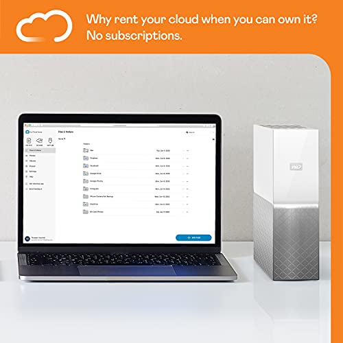 WD My Cloud Home 4 TB – Persönlicher Cloudspeicher – externe Festplatte – WLAN, USB 3.0, zentrales Speichern, Videostreaming – WDBVXC0040HWT-EESN - 4