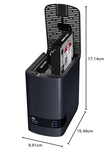 WD My Cloud EX2 Ultra Leergehäuse – Network Attached Storage – 2 Bay NAS – Streamen auf PC, Mobilgeräte, Spielkonsolen, Mediaplayer – WDBVBZ0000NCH-EESN - 8