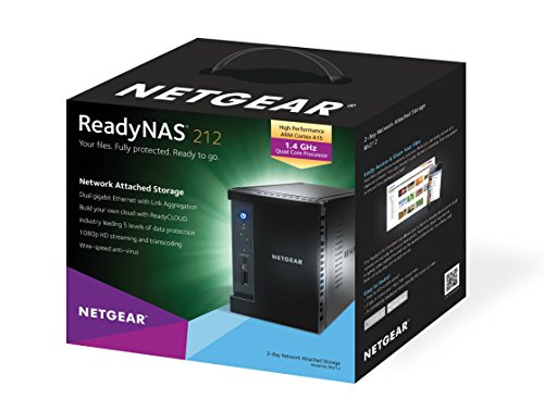 NETGEAR RN21200-100NES READYNAS 212 NAS-System (2-Bay Diskless) - 12
