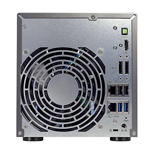 Asustor AS6204T 4-Bay NAS System (Intel Celeron, 4GB RAM, Gigabit-LAN mit Link-Aggregation, HDMI 1.4b, HotSwap, Raid 0, 1, 5, 6, 10 JBOD) schwarz - 2