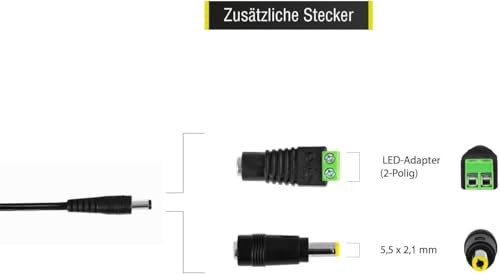 LEICKE 72W Netzteil 12V 6A | kompatibel mit Pico PSU, LED Streifen Strip, HifiBerry AMP und AMP 2, NAS, LCD TFT Bildschirmen Monitoren, externen Festplatten etc. - 4