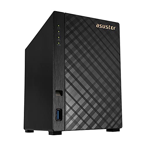 Asustor Drivestor 2 AS1102T 2 Bay NAS Server - Netzwerkspeicher Gehäuse, Quad Core 1.4 Ghz CPU, 2,5 GbE Port, 1GB DDR4