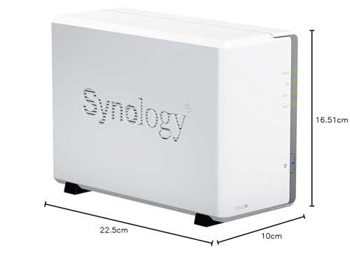 Synology DS223j NAS Gehäuse für 2 DD 3.5/2.5p 1.4GHz QuadCore 1GB LAN GbE USB 3.2 - 7