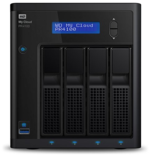 WD Diskless My Cloud Pro PR4100 Pro Serie 4-Bay Network Attached Storage - NAS - WDBNFA0000NBK-EESN
