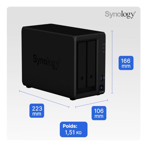 Synology DiskStation DS723+ NAS/Storage Server Tower Ethernet LAN Black R1600 - 6