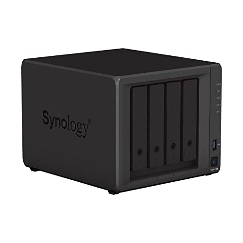Synology DS923+ 4-Bay Diskstation NAS (AMD Ryzen™ 4 Threads R1600 Dual-Core 4GB Ram 2xRJ-45 1GbE LAN-Port), Bundle mit 4 x 4TB Seagate IronWolf NAS HDDs - 2