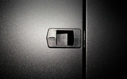 DSIT 18HE 19 Zoll Serverschrank – mit perforierter Fronttür (BxTxH) 600 x 800 x 1000mm – Schwarz – Traglast 800 kg - 4