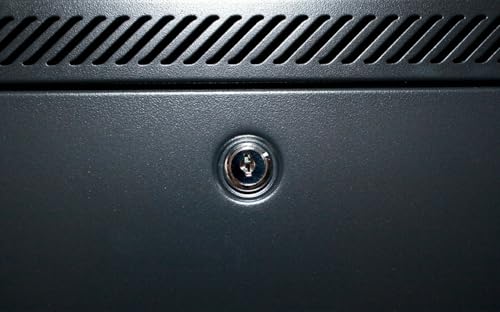 DSIT 18HE 19 Zoll Serverschrank – mit perforierter Fronttür (BxTxH) 600 x 800 x 1000mm – Schwarz – Traglast 800 kg - 3