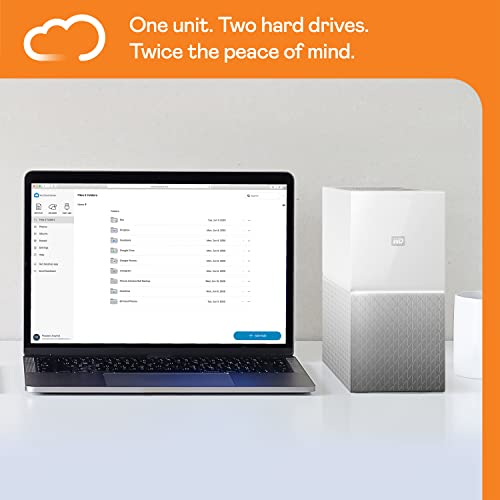 WD My Cloud Home Duo persönlicher Cloudspeicher 16 TB ( zentraler Ort zum Sichern von Dateien, mobiler Zugriff, automatische Backups, USB-Anschluss), Mechanische Festplatte - 4