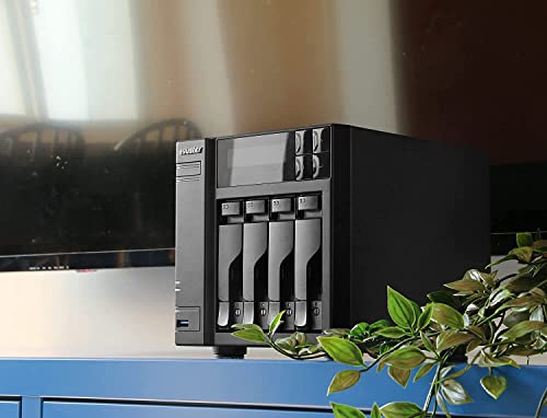 Asustor Lockerstor 4 Gen 2 AS6704T | 4 Bay NAS - Netzwerkspeicher Gehäuse, Quad Core 2.0GHz CPU, 4 M.2 PCIe 3.0 ssd Slot, 2 2.5GbE Port, 4GB RAM DDR4 - 7