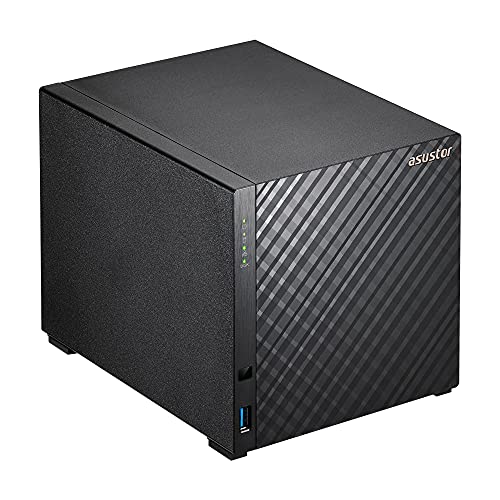 Asustor Drivestor 4 AS1104T 4 Bay NAS Server - Netzwerkspeicher Gehäuse, Quad Core 1.4 Ghz CPU, 2,5 GbE Port, 1GB DDR4 - 3