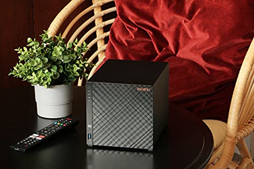 Asustor Drivestor 4 AS1104T 4 Bay NAS Server - Netzwerkspeicher Gehäuse, Quad Core 1.4 Ghz CPU, 2,5 GbE Port, 1GB DDR4 - 7