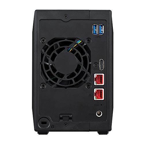 Asustor AS5402T Nimbustor 2 Gen2-2 Bay NAS Netzwerkspeicher Gehäuse, Quad-Core 2,0GHz CPU, 4xM.2 NVMe SSD Steckplätze, 2x2,5GbE Anschlüsse, 4GB DDR4 RAM, Gaming-Inspirierten NAS - 9