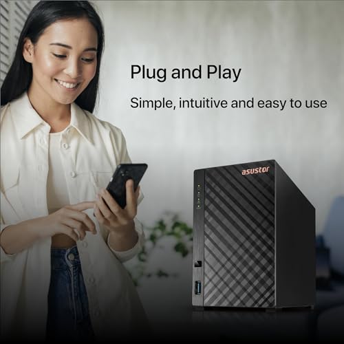 Asustor Drivestor 2 Lite AS1102TL, 2 Bay NAS Gehäuse Netzwerkspeicher, 1.7GHz Quad Core, 1GbE Port, 1GB RAM DDR4, Network Attached Storage für Cloud Speicher (Diskless) - 6