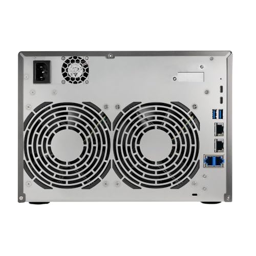 Asustor Lockerstor 8 Gen3 AS6808T 8 Bay NAS Netzwerkspeicher, AMD Ryzen Quad-Core 2.3 GHz, 16GB RAM ECC DDR5, 4 M.2 NVMe Slots, Dual 5GbE & Dual 10GbE Port, USB4 Type-C, Network Attached Storage - 8