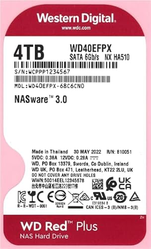 WD Red Plus 4TB NAS 3.5