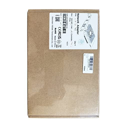 10Gtek für Intel X550-T1 10GbE PCI-E NIC Netzwerkkarte, Single Copper RJ45 Port with X550-AT2 Controller, 10Gbit PCI Express x4 LAN Adapter, Support Windows Server/Linux/ESX - 6