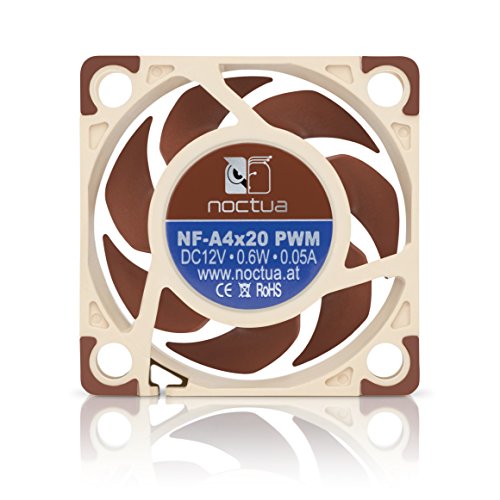 Noctua NF-A4x20 PWM, Leiser Premium-Lüfter, 4-Pin (40x20mm, Braun) - 3