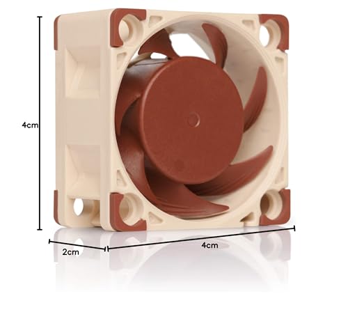 Noctua NF-A4x20 PWM, Leiser Premium-Lüfter, 4-Pin (40x20mm, Braun) - 8