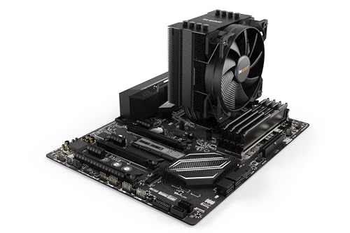 be quiet! Pure Rock 2 Black, CPU Kühler, 150W TDP, Pure Wings 2 120mm PWM, 4 6mm Heatpipes, asymmetrisches Design, Single Tower - 4