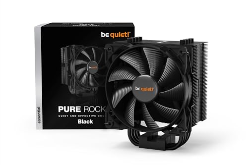 be quiet! Pure Rock 2 Black, CPU Kühler, 150W TDP, Pure Wings 2 120mm PWM, 4 6mm Heatpipes, asymmetrisches Design, Single Tower - 5
