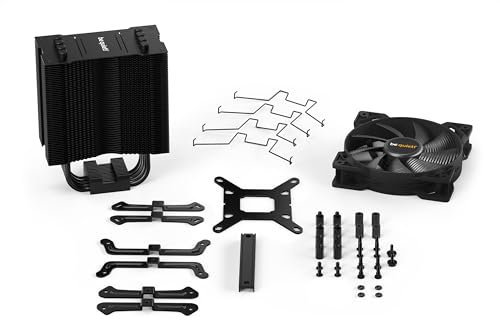 be quiet! Pure Rock 2 Black, CPU Kühler, 150W TDP, Pure Wings 2 120mm PWM, 4 6mm Heatpipes, asymmetrisches Design, Single Tower - 6
