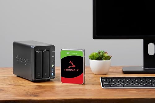 Seagate IronWolf 4TB, NAS Interne Festplatte HDD, 3.5 Zoll, 5400 U/Min, CMR, 64 MB Cache, SATA 6GB/s, silber, inkl. Data Rescue Service (ST4000VNZ06) - 7