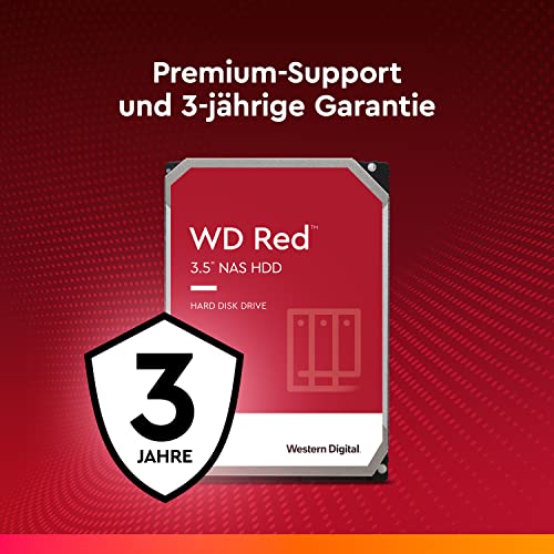 WD Red 1TB interne Festplatte SATA 6Gb/s 64MB interner Speicher (Cache) 8,9 cm 3,5 Zoll 24×7 5400Rpm optimiert für SOHO NAS Systeme 1-8 Bay HDD RETAIL WDBMMA0010HNC-ERSN - 5