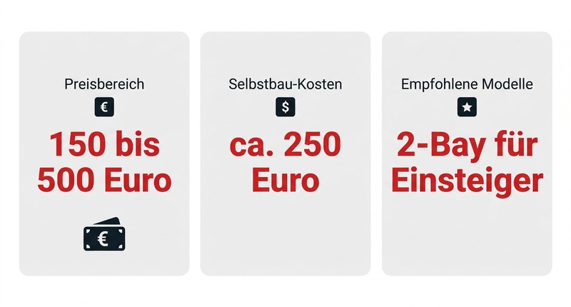 NAS-Leergehäuse: Preise von 150 bis 500€
