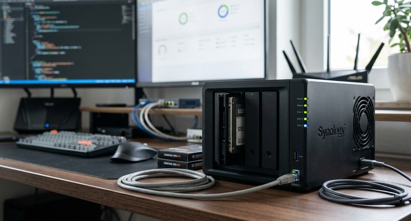 NAS Server mit SSD im Einsatz